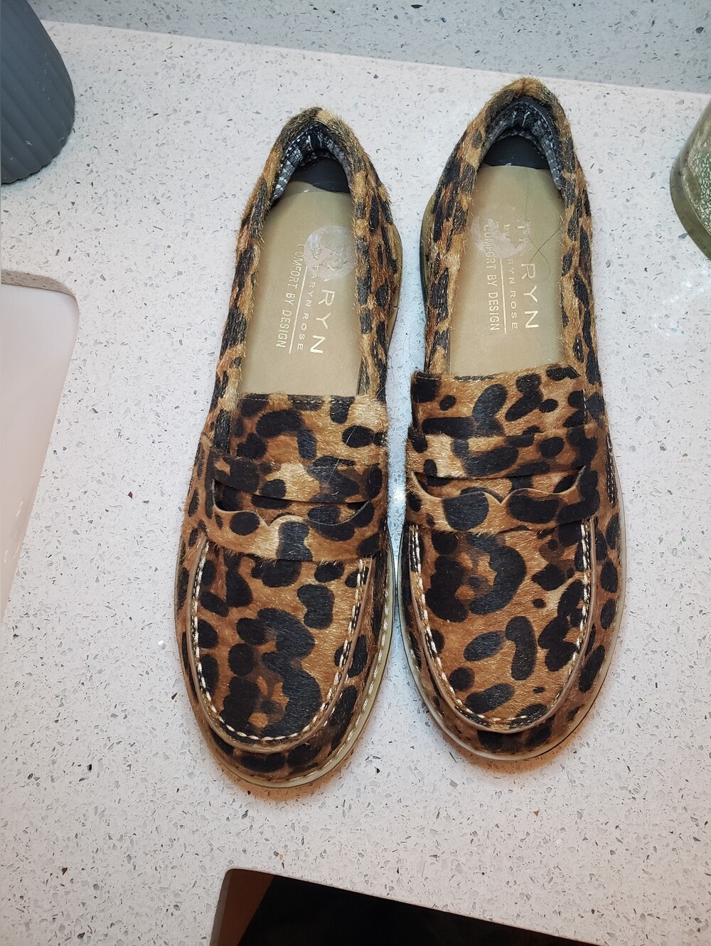 Taryn Rose Leopard Devanie Loafers